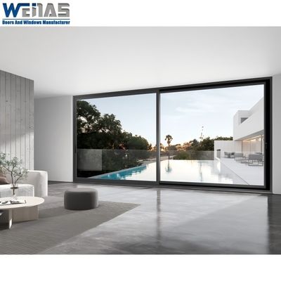 Exterior Balcony Patio Aluminum Thermal Break Heavy Duty Sliding Door