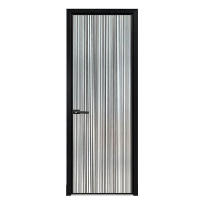 Single Layer Tempered Glass Kitchen Or Washroom Casement Glass Door Slim Frame