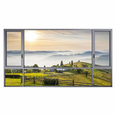 6063-T5 Double Glazing Existing Aluminium Windows Anti Mosquito Casement Windows