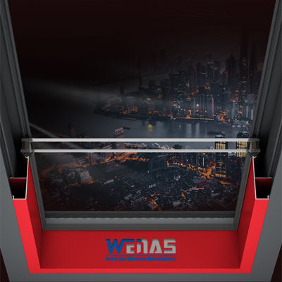 Clean Line Sound Insulated Aluminum Double Pane Windows 1.4mm Profile Thickness